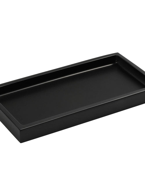 Load image into Gallery viewer, Luxspire Bathroom Vanity Tray Resin Organizer 8x4in Matte Black Mini
