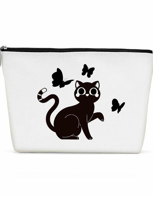 Load image into Gallery viewer, Henhesaha Cute Cat Mom Makeup Bag Travel Toiletry Bag for Women

