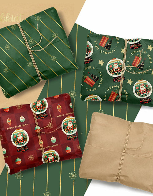 Load image into Gallery viewer, Aobkiat Christmas Wrapping Tissue Paper 24 Sheets 20x15in Red Green
