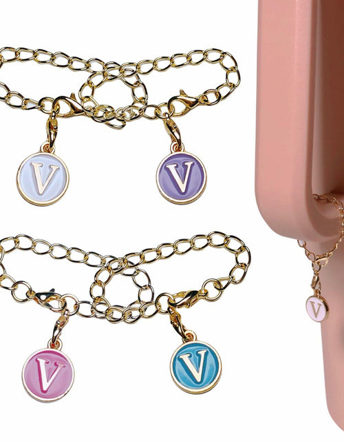 Load image into Gallery viewer, Tingyework 4PCS Letter Charm for Stanley Cup 30oz 40oz Handle V
