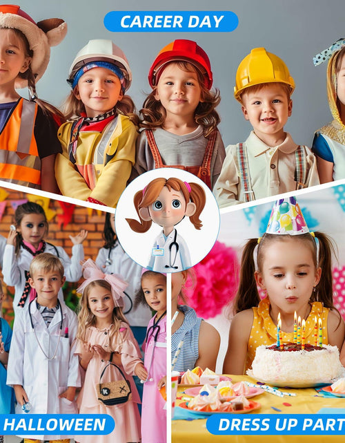 Load image into Gallery viewer, COTATERO Kids Doctor Lab Coat Scientist Costume Pink Accessories Size L
