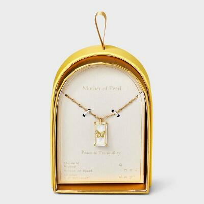 Load image into Gallery viewer, A New Day™ 14K Gold Dipped Mother of Pearl Butterfly Pendant Necklace Gold
