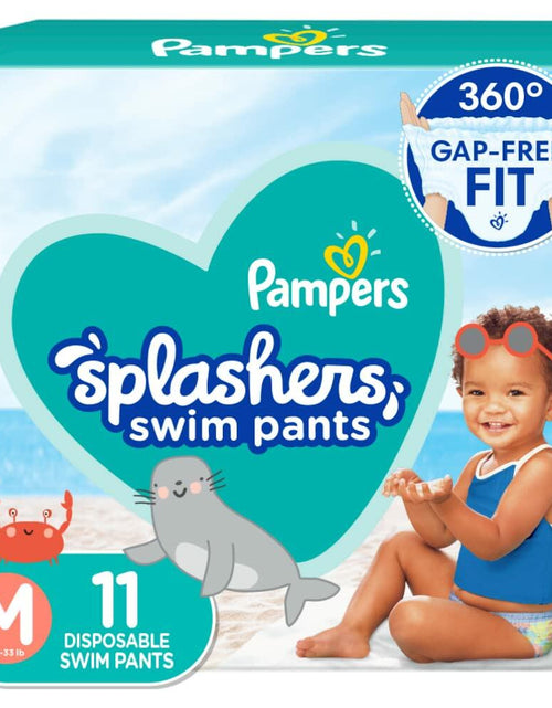 Load image into Gallery viewer, Pampers Splashers Swim Diapers Fruit Punch 11 Ct Size Medium
