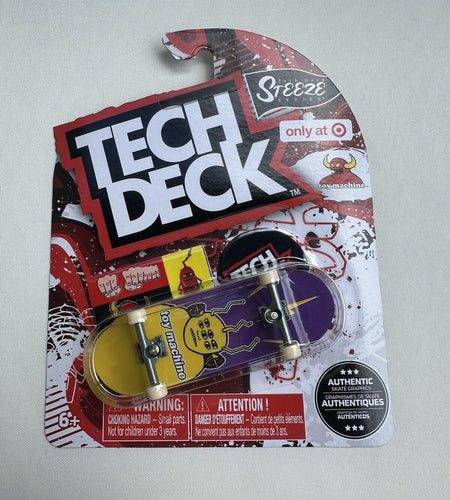 Tech Deck Toy Machine Steeze Series Target Exclusive Yellow Fingerboard