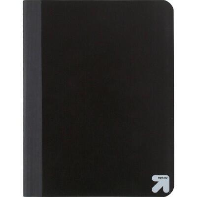 Load image into Gallery viewer, Up&amp;up™ Wide Ruled Black Flexible Cover Composition Notebook 7.5x9.75 70 Pages
