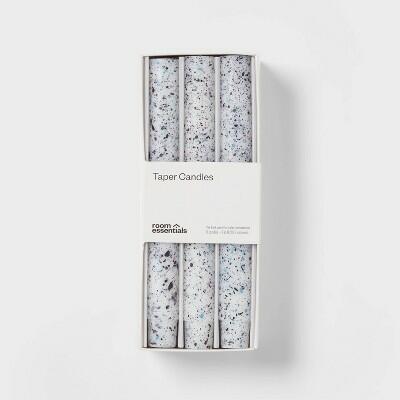 Load image into Gallery viewer, Room Essentials 6pk 8in Blue Speckle Taper Candle Set
