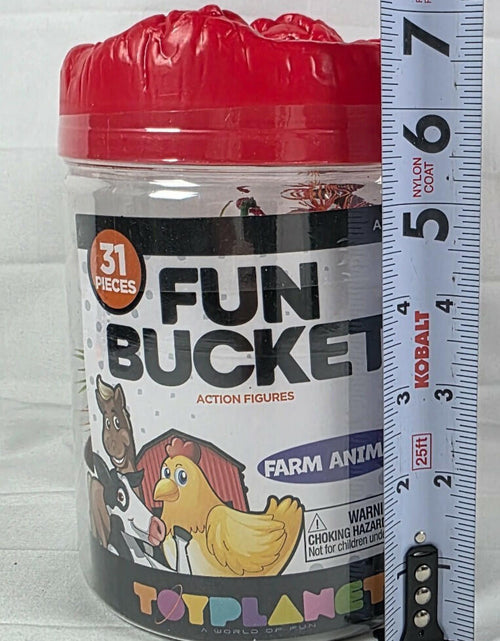 Load image into Gallery viewer, Fun Bucket Farm Animals Toy Planet 31 Pieces Multicolor China Made

