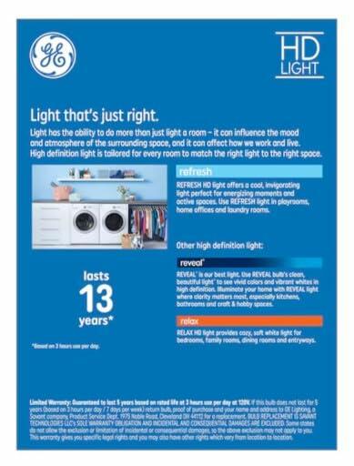 Load image into Gallery viewer, GE Refresh HD LED 60W A19 Daylight Bulbs 4 Pack General Purpose
