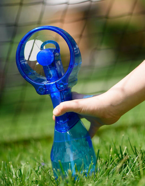 Load image into Gallery viewer, O2COOL Deluxe Handheld Battery Powered Water Misting Fan Blue

