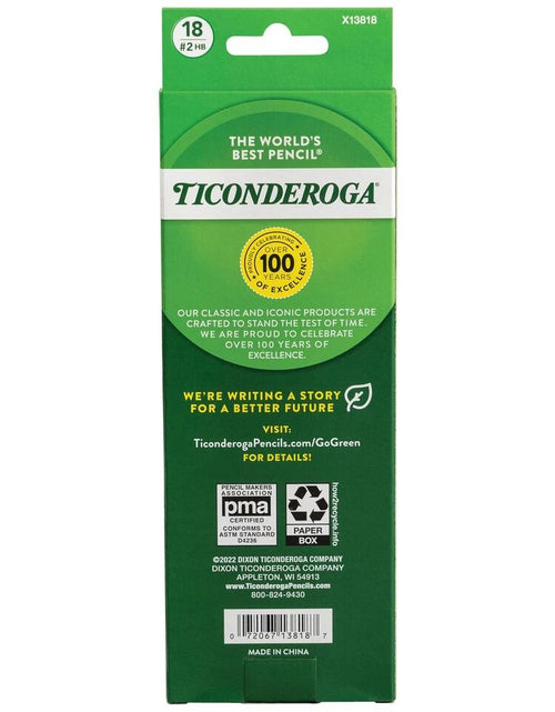 Load image into Gallery viewer, Ticonderoga #2 Sharpened Wood-Cased Pencils Yellow 18 Count
