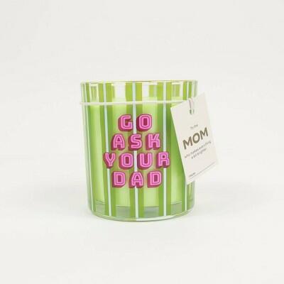 Load image into Gallery viewer, Love x June Go Ask Your Dad Mother's Day Candle Green 1 Pack
