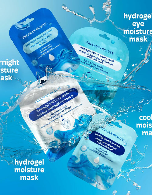 Load image into Gallery viewer, Freeman 4 Piece Moisture Mask Set Hydrating Face &amp; Under Eye Hydrogel Vegan
