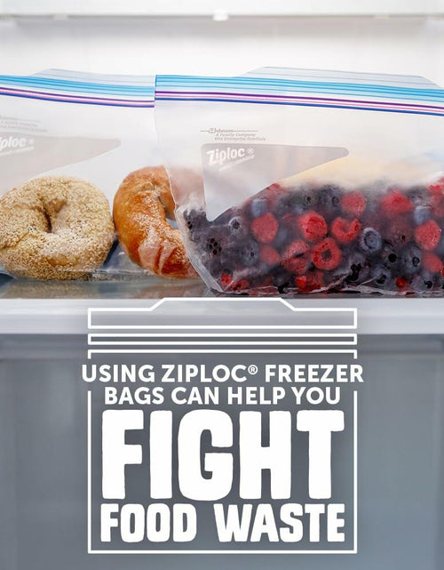 Load image into Gallery viewer, Ziploc Half Gallon Freezer Bags Grip 'n Seal Technology 40 Count

