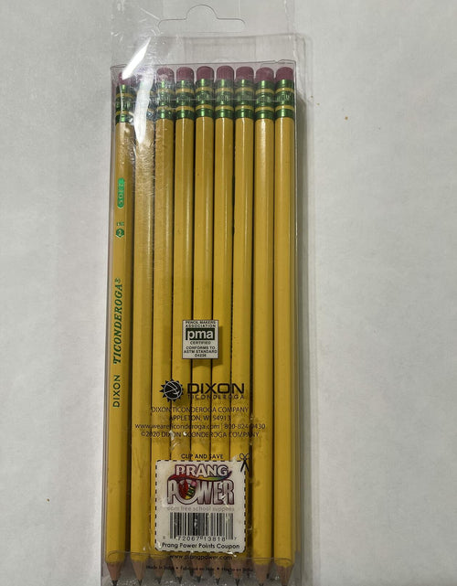 Load image into Gallery viewer, Ticonderoga #2 Sharpened Wood-Cased Pencils Yellow 18 Count
