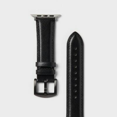 Load image into Gallery viewer, heyday Apple Watch Faux Leather Band Black 42/44/45mm
