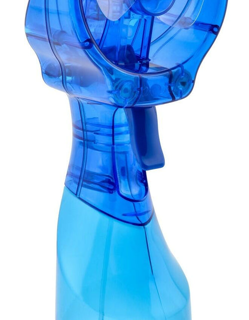 Load image into Gallery viewer, O2COOL Deluxe Handheld Battery Powered Water Misting Fan Blue
