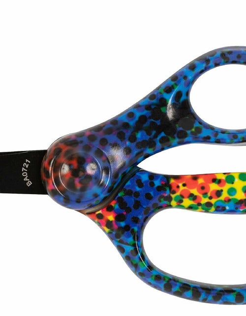 Load image into Gallery viewer, Fiskars Designer Non-stick Blunt-tip Kids Scissors 5" Bright Pixels

