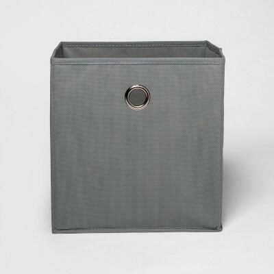 Load image into Gallery viewer, Room Essentials Fabric Cube Storage Bin Gray 11 Inch
