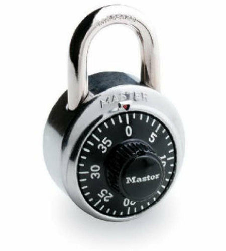 Master Lock 1500D Dial Combination Lock 1-7/8 Inch Black