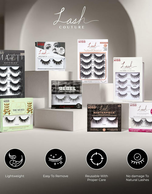 Load image into Gallery viewer, KISS Lash Couture Naked Drama False Eyelashes Cruise 16mm 4 Pairs
