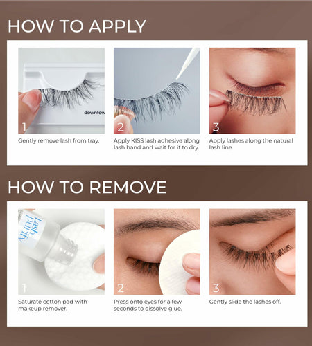 KISS Lash Couture Naked Drama False Eyelashes Cruise 16mm 4 Pairs