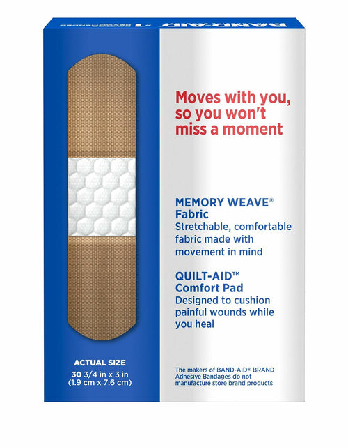 Load image into Gallery viewer, Band-Aid Flexible Fabric Adhesive Bandages All One Size 30 ct
