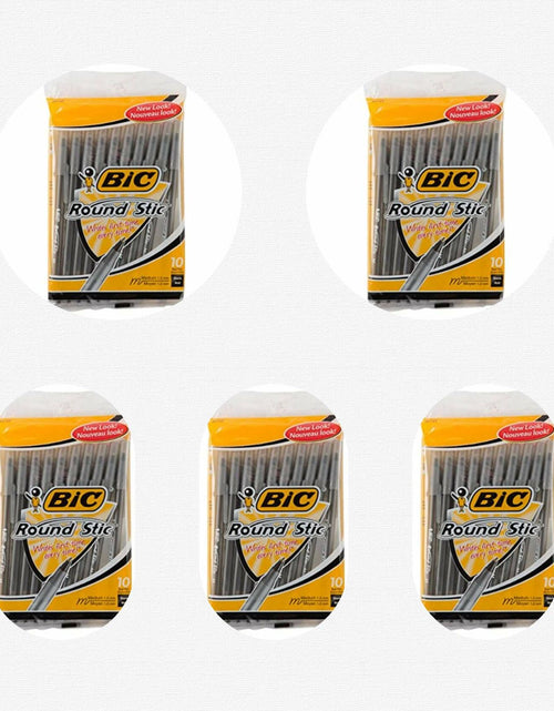 Load image into Gallery viewer, BIC Round Stic Xtra Life Ballpoint Pen 1.0mm Black 10 Count
