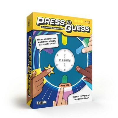 Load image into Gallery viewer, Buffalo Games Press To Guess Game Electronic Party Game 6 Ways To Play 8+
