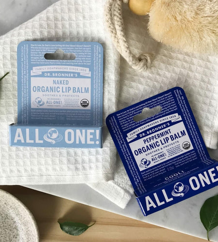 Dr. Bronner's Organic Peppermint Lip Balm 0.15 oz