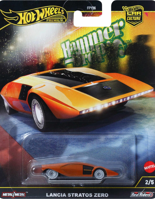 Load image into Gallery viewer, Hot Wheels Premium Car Culture Lancia Stratos Zero 1:64 Die-Cast Multicolor
