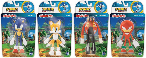 Load image into Gallery viewer, Bend-Ems Sonic The Hedgehog Knuckles Poseable Bendable Action Figure
