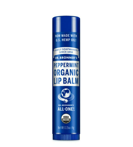 Dr. Bronner's Organic Peppermint Lip Balm 0.15 oz