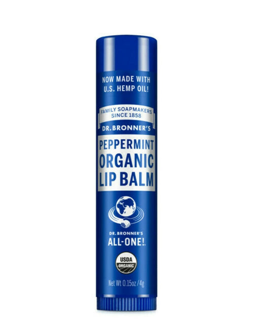 Load image into Gallery viewer, Dr. Bronner's Organic Peppermint Lip Balm 0.15 oz
