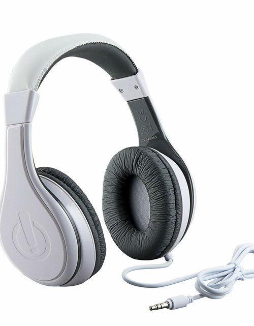 Load image into Gallery viewer, eKids Kids Wired Headphones Stereo Sound Volume Control White Over Ear
