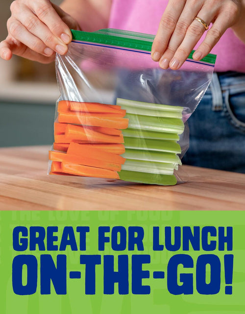 Load image into Gallery viewer, [Like New] Ziploc Sandwich &amp; Snack Bags 105 Count EasyGuide Grip n Seal Storage
