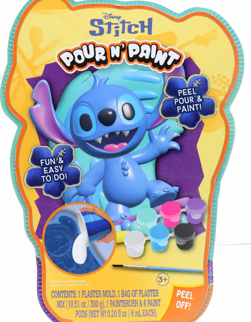 Load image into Gallery viewer, Tara Toy LLC Disney Stitch Pour N’ Paint Art Kit 0.9lb Package
