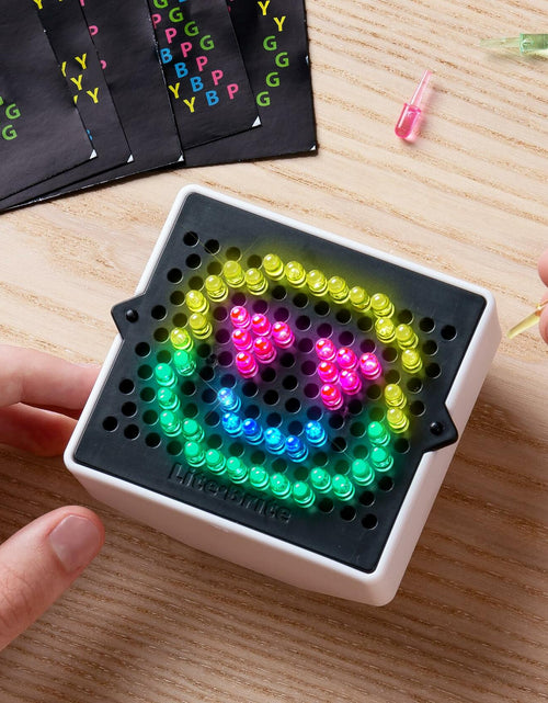 Load image into Gallery viewer, Basic Fun Mini Lite Brite Refresh 90 Pieces Colorful Pegs Light Up Toy
