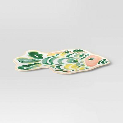 Load image into Gallery viewer, Threshold Coastal 17" Figural Fish Serving Platter Multicolor
