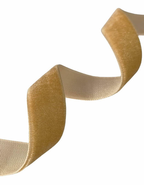 Load image into Gallery viewer, Abbaoww Khaki Velvet Ribbon 5/8 Inch Single Face 25 Yards Craft DIY
