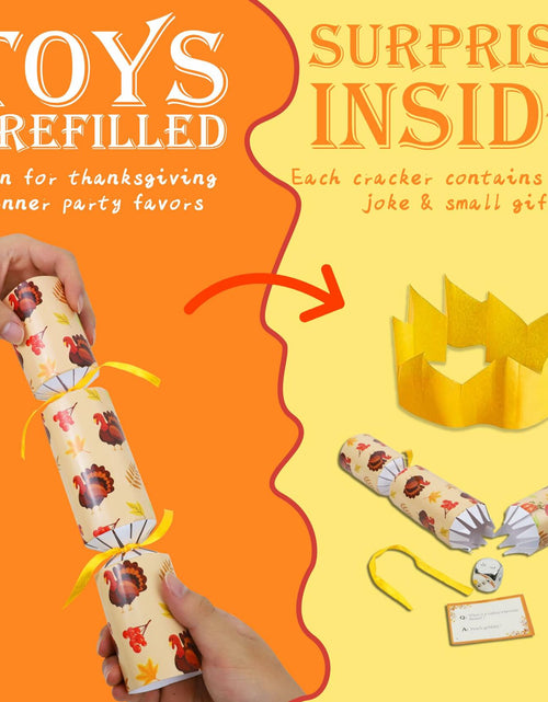 Load image into Gallery viewer, Siawoy 8 Pack Fall Thanksgiving Party Favors Pumpkin Turkey Hats Prizes
