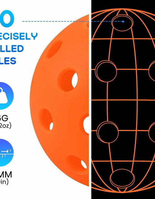 Load image into Gallery viewer, Geekman Pickleballs 40-Hole USAPA Approved Outdoor 6 Pack
