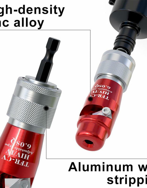 Load image into Gallery viewer, Fivepears Electric Wire Stripper Set Adjustable 2.5 4.0 6.0 Square Aluminum
