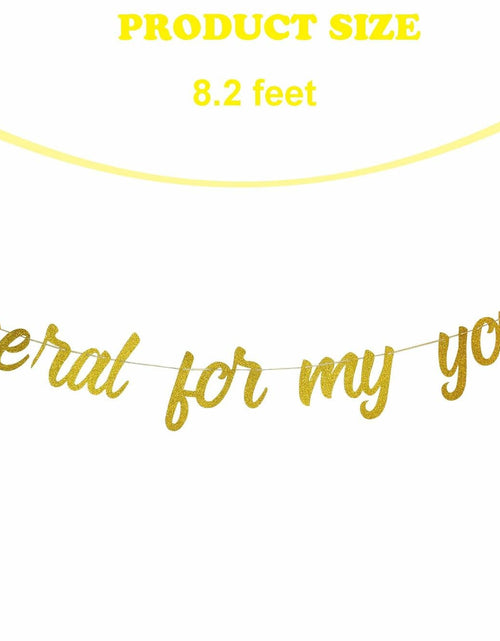 Load image into Gallery viewer, zxyxka Gold Glitter Funeral for My Youth Birthday Party Banner
