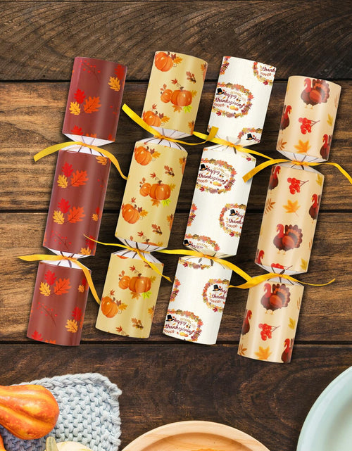 Load image into Gallery viewer, Siawoy 8 Pack Fall Thanksgiving Party Favors Pumpkin Turkey Hats Prizes

