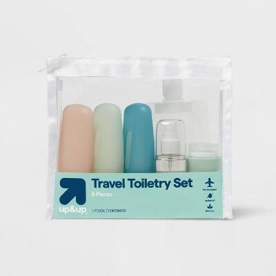 Load image into Gallery viewer, up&amp;up Travel Container Set Silicone Compact Leakproof Toiletry Bottles
