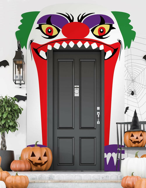 Load image into Gallery viewer, Halloween Door Cover 3 Pcs Clown Banner Decor Indoor Outdoor Party Supplies
