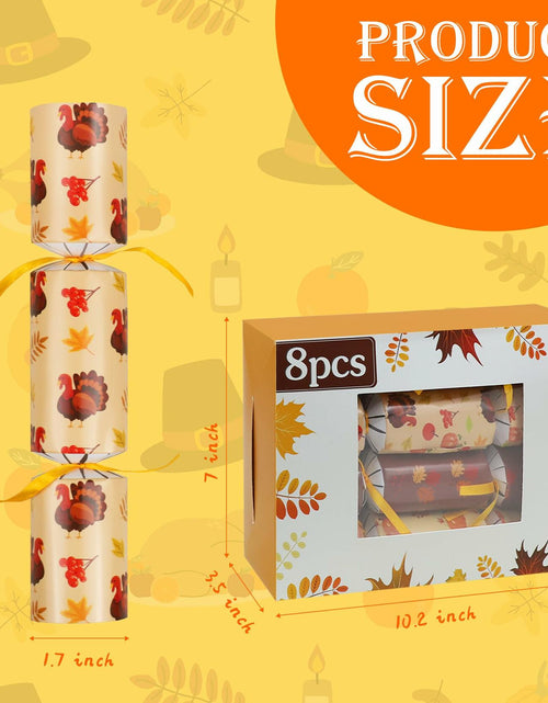 Load image into Gallery viewer, Siawoy 8 Pack Fall Thanksgiving Party Favors Pumpkin Turkey Hats Prizes
