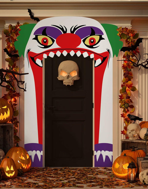 Load image into Gallery viewer, Halloween Door Cover 3 Pcs Clown Banner Decor Indoor Outdoor Party Supplies
