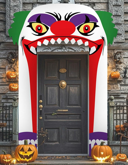Load image into Gallery viewer, Halloween Door Cover 3 Pcs Clown Banner Decor Indoor Outdoor Party Supplies
