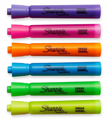 SHARPIE Tank Style Highlighters Chisel Tip Assorted Ink Colors 12 Pack